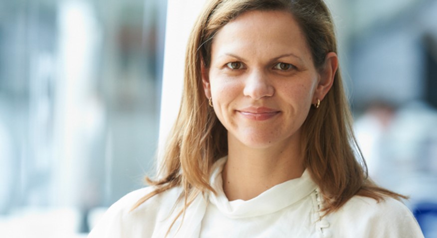 Head and shoulders shot of Anna Leach, Deputy Chief Economist at the CBI, smiling to camera