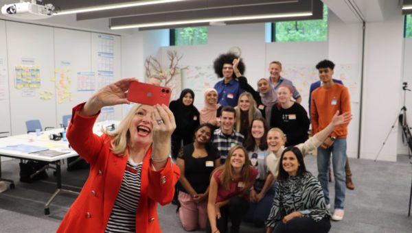 Tracy Brabin, Mayor of West Yorkshire, with the BUILD Your Future programme participants.