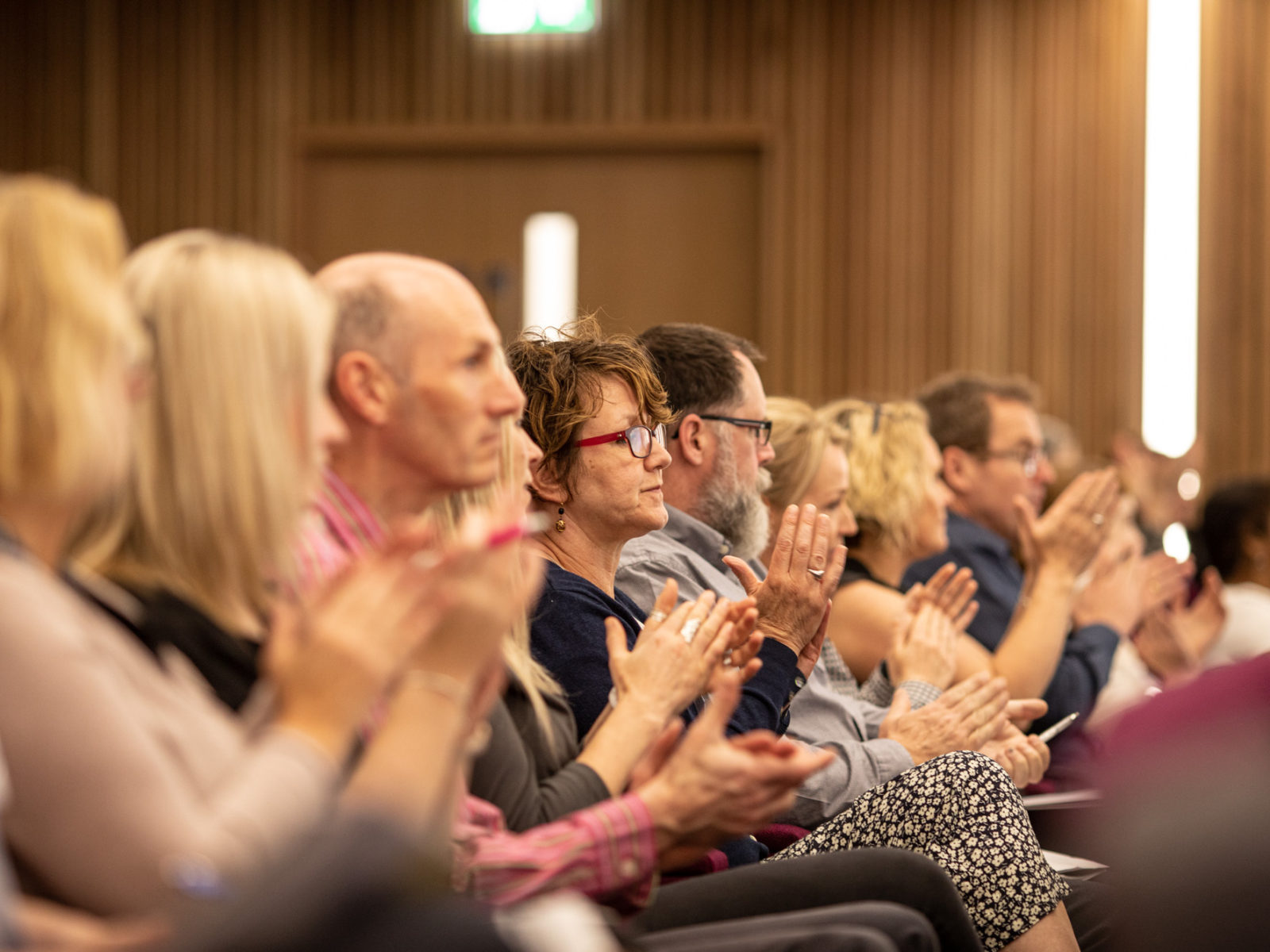 Audience clapping in Nexus theatre