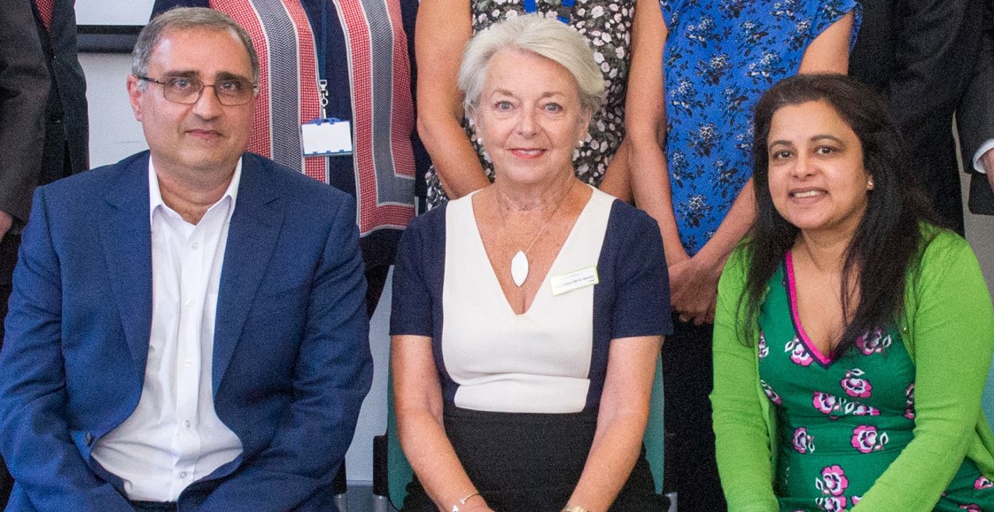 From left to right: Mo Abdolell, CEO/Founder of Densitas®, Linda Pollard, Leeds Teaching Hospitals NHS Trust chairman, and Dr. Nisha Sharma, Director of the Breast Screening Program in Leeds/Wakefield, Leeds Teaching Hospitals, NHS Trust