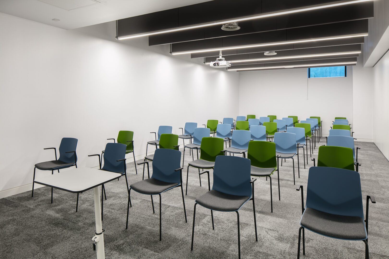 Wide shot of Nexus seminar room.