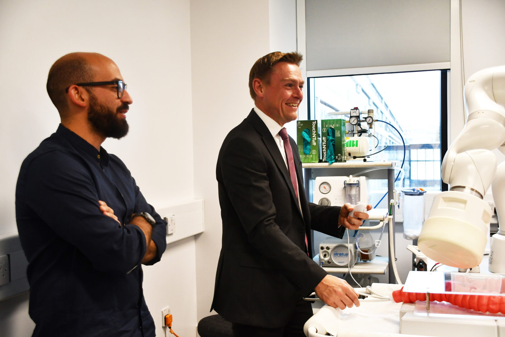 Minister Quince with Atlas Endoscopy